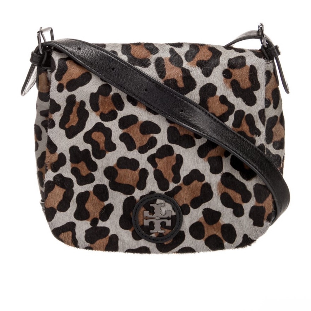 Tory Burch Leopard print calf hair bag